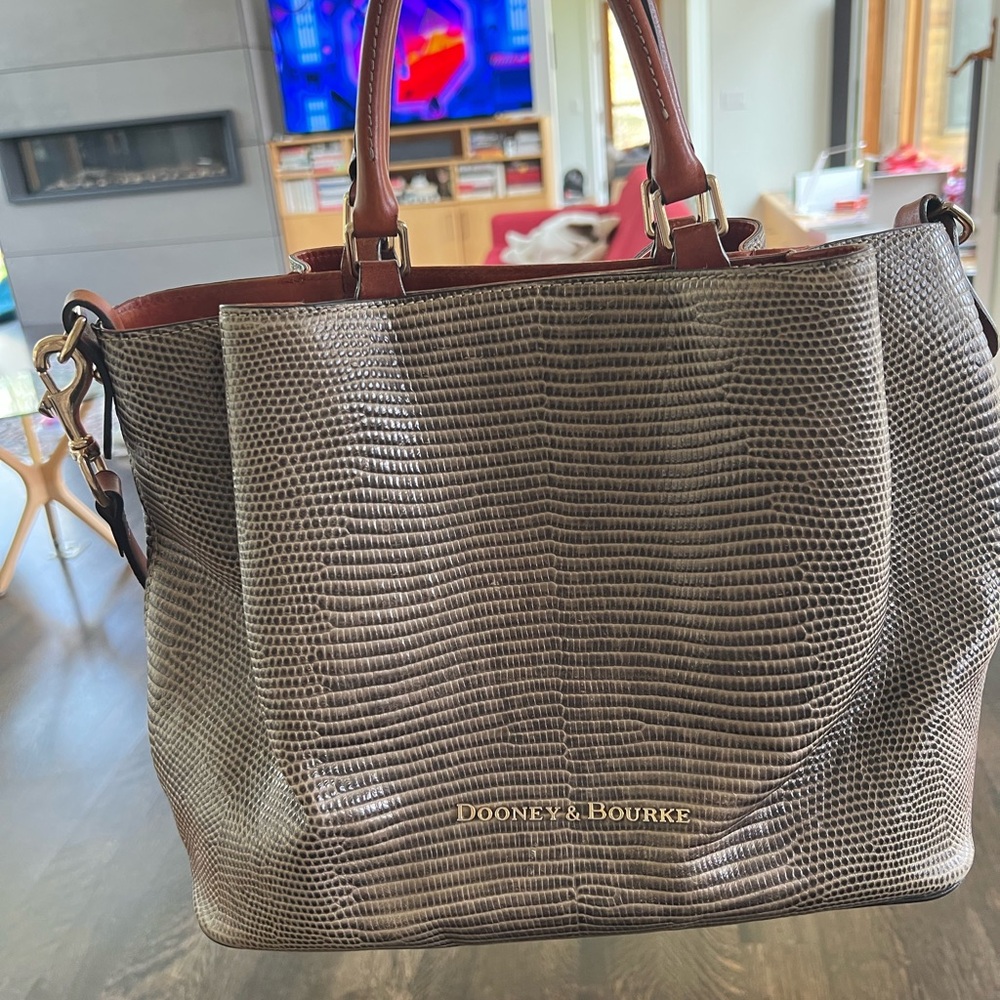 Dooney & Bourke Crocodile Leather Tote Bag